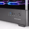 PC korpusas TACENS Mars Gaming MCLCDPRO Midi Tower — juodas, IPS 7,2 col. ekranas, apačioje montuojamas PSU, ATX/Micro‑ATX/Mini‑ITX palaikymas