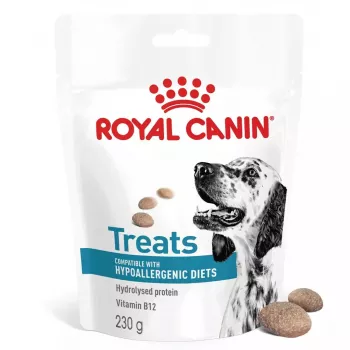 Hipoalerginiai šunų skanėstai Royal Canin 230 g — paukštienos dresavimo užkandžiai, be glitimo ir cukraus, suaugusiems šunims