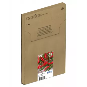 Daugkartinis rašalo kasetės rinkinys Epson 503 EasyMail — 4 vnt., Standartinis talpumas: juoda 4,6 ml, žydra/purpurinė/geltona 3,3 ml