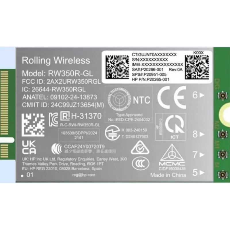 HP 4G LTE-Advanced Pro Cat19 WWAN vidinis belaidis modulis B8BD3AA