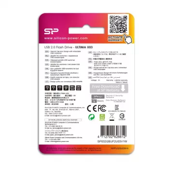 USB atmintukas Silicon Power 32 GB USB Type-A 2.0 Ultima U03