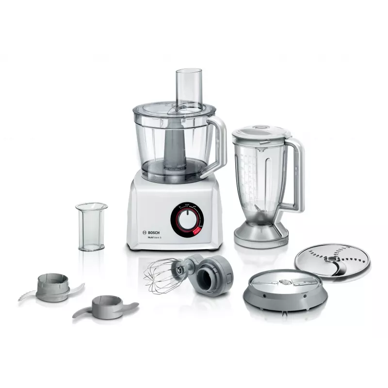 Virtuvinis kombainas Bosch MC812W501 — 1000 W, 3,9 l dubuo, baltas, nerūdijančio plieno peiliai