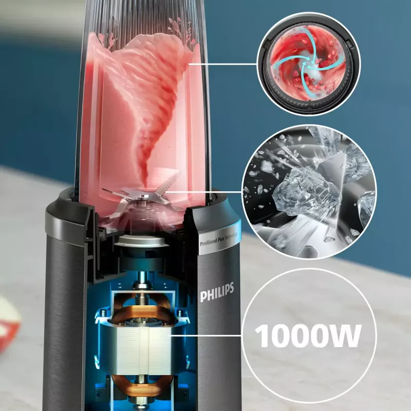 Stalo blenderis Philips 5000 serijos HR2767/00 Juodas Nerūdijantis plienas