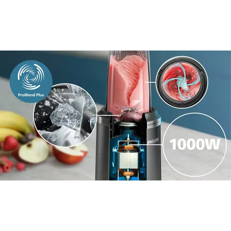 Stalo blenderis Philips 5000 serijos HR2767/00 Juodas Nerūdijantis plienas