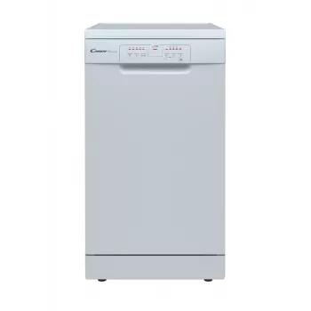 Laisvai pastatoma siaura indaplovė CANDY Brava CDPH 2L1049W — 10 komplektų, 45 cm, 49 dB, E klasė