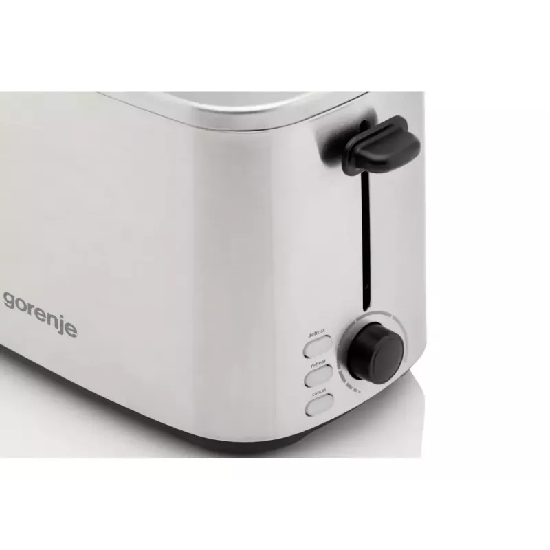 Skrudintuvas Gorenje T800DS — 2 pjūvių nerūdijančio plieno skrudintuvas, kompaktiškas namų modelis