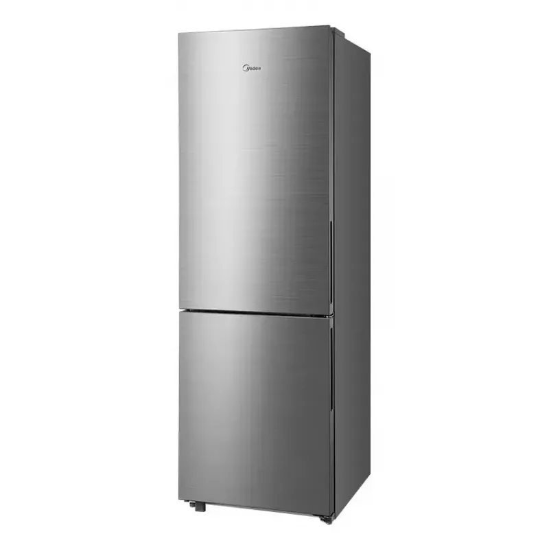 Laisvai pastatomas šaldytuvas-šaldiklis Midea MDRB600MME46, 443 L bendra talpa, 313 L šaldytuvas (No Frost), 130 L šaldiklis, E klasė, nerūdijantis plienas