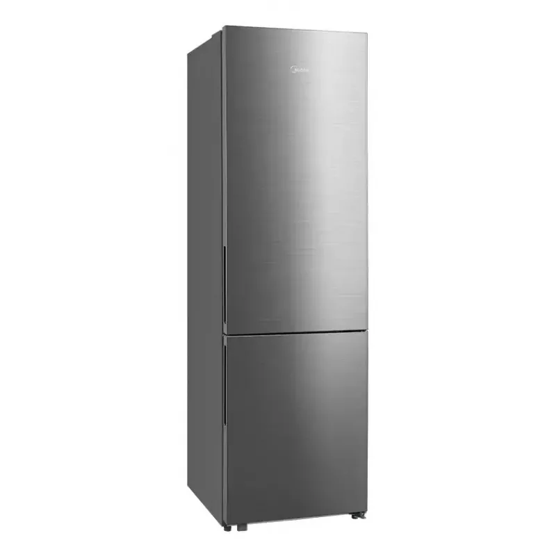 Laisvai pastatomas šaldytuvas-šaldiklis Midea MDRB600MME46, 443 L bendra talpa, 313 L šaldytuvas (No Frost), 130 L šaldiklis, E klasė, nerūdijantis plienas