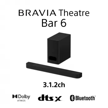 Garso juosta Sony HT-B600 3.1.2 kanalų 350 W su belaidžiu žemų dažnių garsiakalbiu, juoda