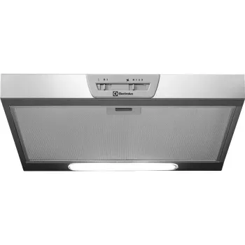 Montuojamas po spintele gartraukis Electrolux LFU215X, nerūdijantis plienas, 498×132–510 mm, 3 greičiai, 272 m³/h, aliuminio riebalų filtras