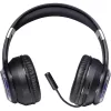 Ausinės DEFENDER FreeMotion B400 — laidinės ir belaidės, USB-C, AUX, uždaros supraauralinės ausinės, 20–20000 Hz, 118 dB, LED foninis apšvietimas, juodos