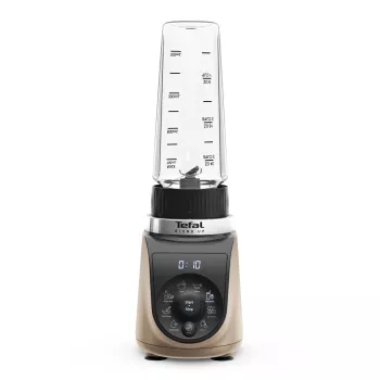 Stalinis plaktuvas Tefal Blend Up BL190AF0 — 0,85 l dubuo, 1000 W, 6 ašmenų Powelix, pulsas, ledo smulkinimas (Skaidri/Juoda/Smėlio spalvos)