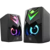 Kompiuterinės kolonėlės DEFENDER J4 2.0 6W LED USB, 3,5 mm, 90–20000 Hz, juodos