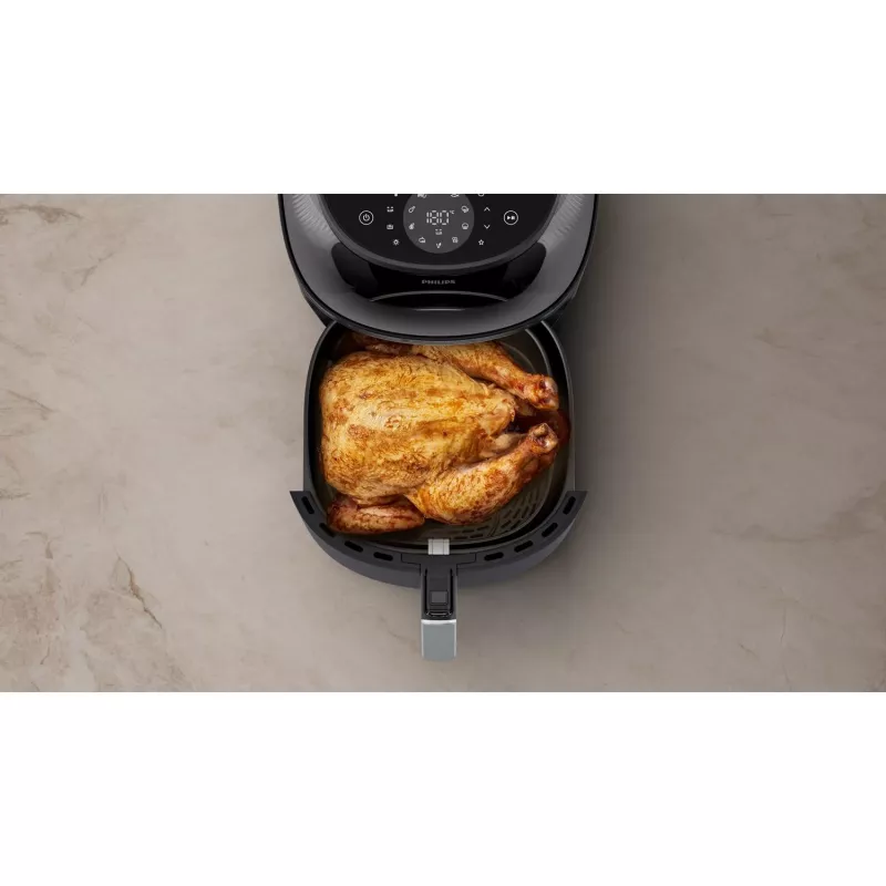 Karšto oro gruzdintuvė Philips 3000 serija NA342/00 — 7,2 L, 2000 W, 16 programų, Jutiklinis valdymas, Juoda Auksinė