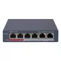 Tinklo komutatorius Hikvision DS-3E1106P-EI — 6 prievadų PoE eterneto komutatorius, nevaldomas, 10/100 Mbps