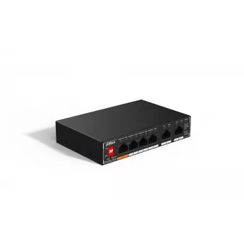 Dahua Technology PoE SG1006P Nevaldomas Gigabit Ethernet (10/100/1000) Power over Ethernet (PoE) Juodas