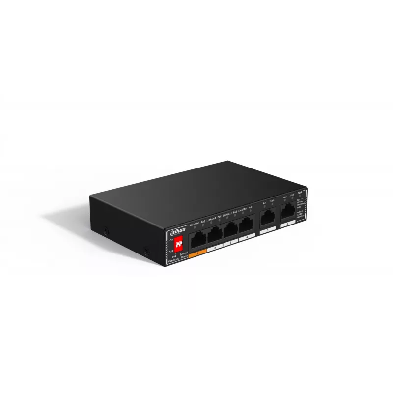 Dahua Technology PoE SG1006P Nevaldomas Gigabit Ethernet (10/100/1000) Power over Ethernet (PoE) Juodas
