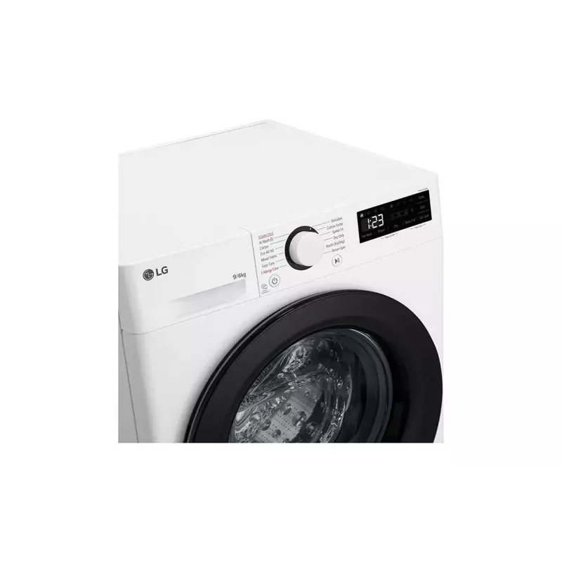 LG F4DR509SBW skalbimo ir džiovinimo mašina Pastatoma Priekinio pakrovimo Juoda, Balta