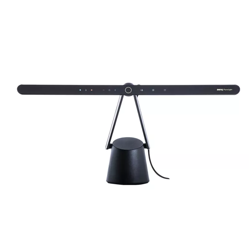 Monitor light BenQ PianoLight R Juoda — 1070 lm, USB-powered, 120×367×628 mm