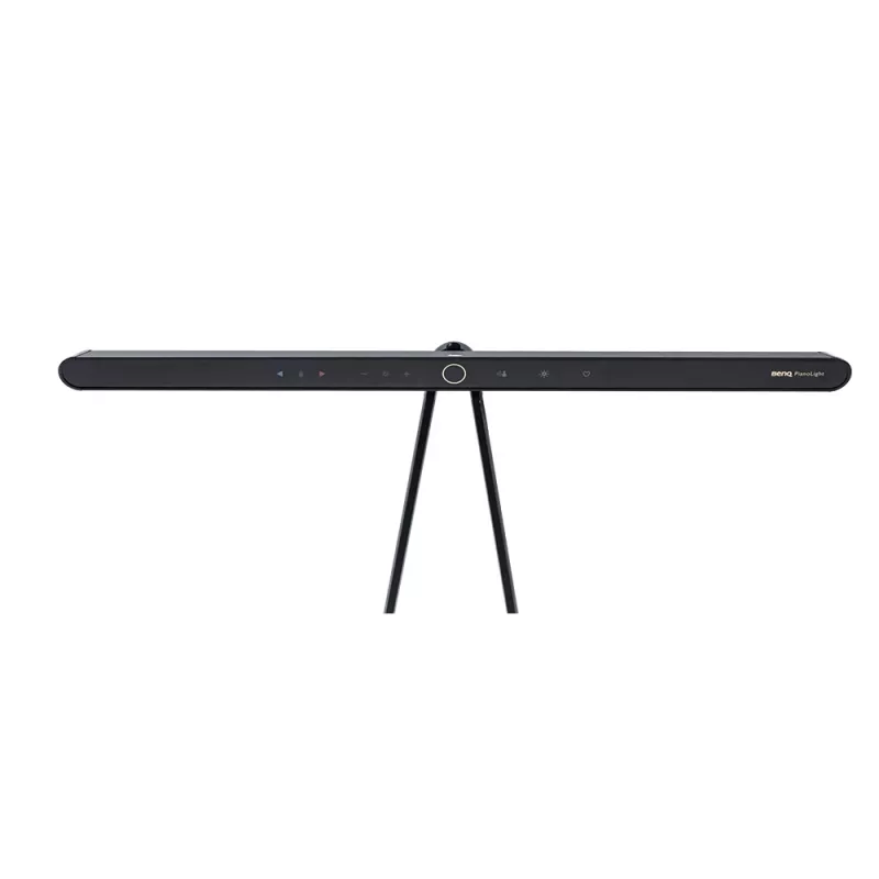 Monitor light BenQ PianoLight R Juoda — 1070 lm, USB-powered, 120×367×628 mm