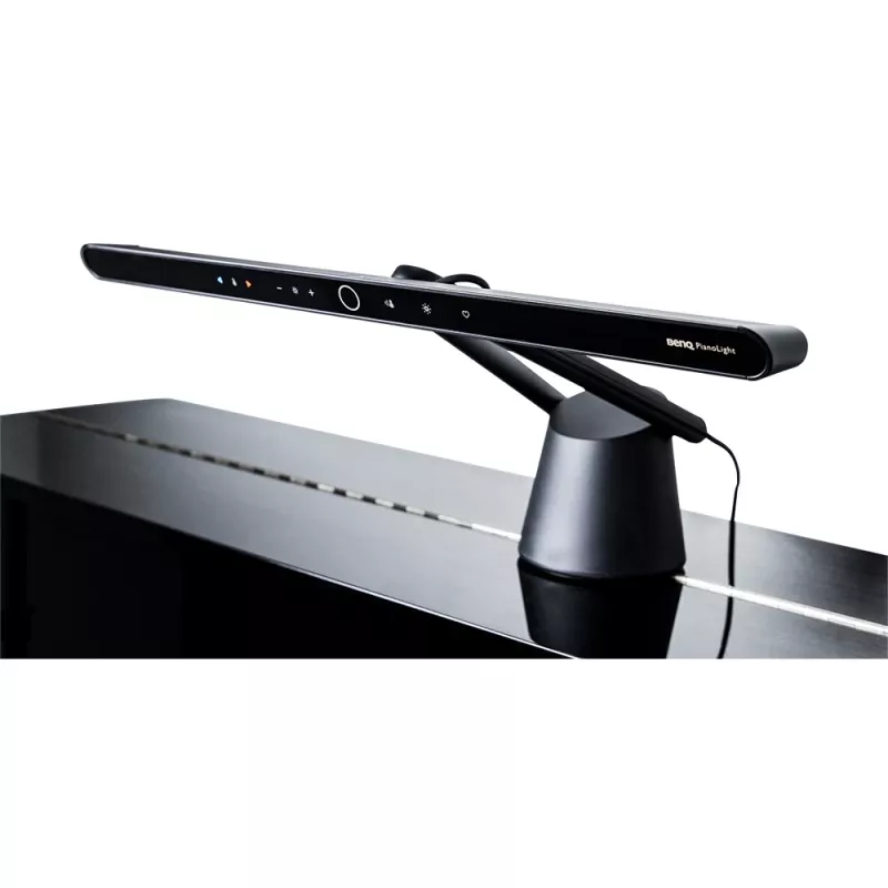 Monitor light BenQ PianoLight R Juoda — 1070 lm, USB-powered, 120×367×628 mm