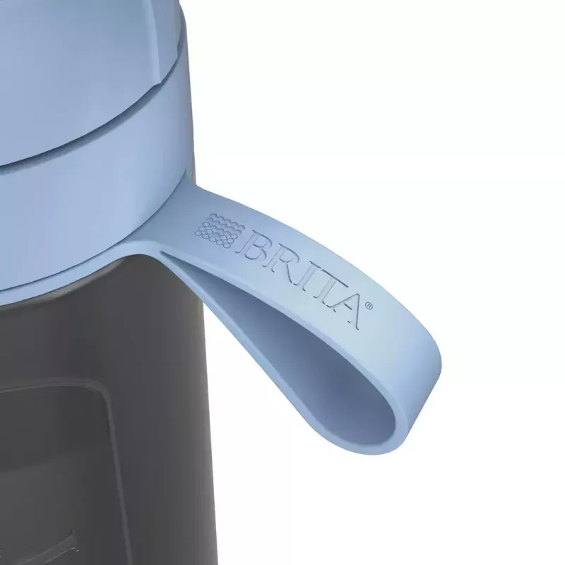 Filtruojantis butelis BRITA Active 600 ml Pastelinė mėlyna su 2 MicroDisc filtrais, plastikinis, be BPA, 233 mm