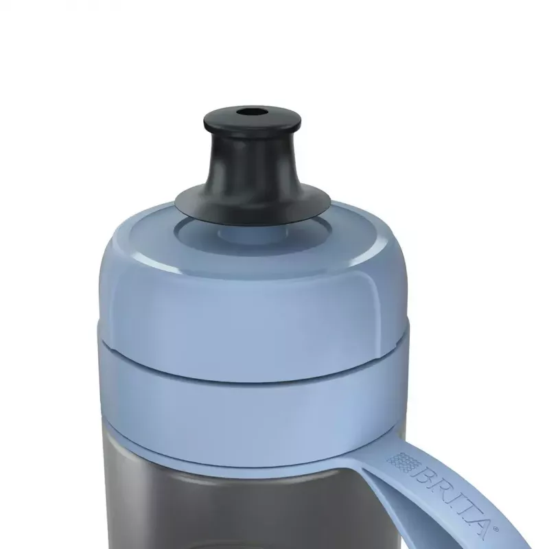 Filtruojantis butelis BRITA Active 600 ml Pastelinė mėlyna su 2 MicroDisc filtrais, plastikinis, be BPA, 233 mm