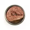 3coty šlapias kačių maistas su kalakutiena ir žąsiena 80 g — visavertis konservuotas ėdalas, 19% baltymų, 13% riebalų, 64.7% drėgmės