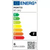 Stalinė lempa MONTIS MT042-BK, LED 5,7 W, pritemdoma, 440 lm, 3000–5400 K, juoda, 410×144×58 mm