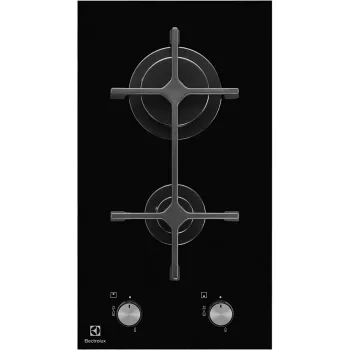 Electrolux EGC3322NVK juoda įmontuojama dujinė kaitlentė 2 zonos