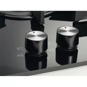 Electrolux EGC3322NVK juoda įmontuojama dujinė kaitlentė 2 zonos