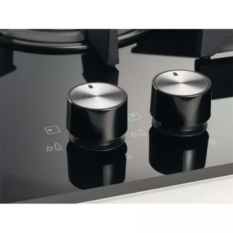 Electrolux EGC3322NVK juoda įmontuojama dujinė kaitlentė 2 zonos