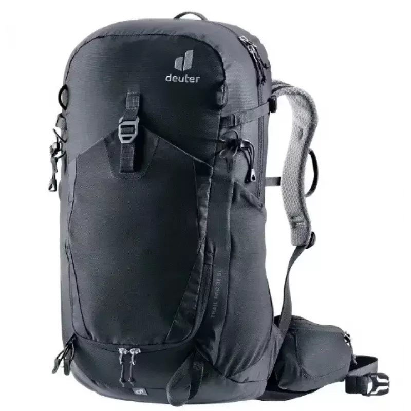 DEUTER Trail PRO 31 SL moterims — 31 l, lengva, patvari, moteriškas prigludimas, juoda