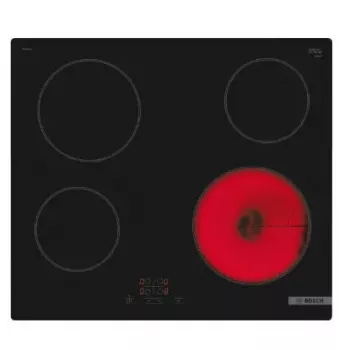 Bosch Serie 4 PKE61RBA2E kaitlentė Juoda Įmontuojama 60 cm Keraminė kaitlentė 4 zona (-os)