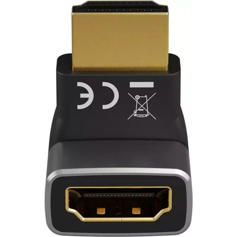 Goobay 72009 vaizdo kabelio adapteris HDMI Type A Standard juoda sidabrinė