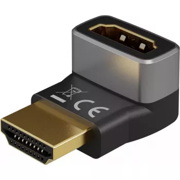 Goobay 72009 vaizdo kabelio adapteris HDMI Type A Standard juoda sidabrinė