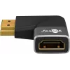 Goobay 72012 vaizdo kabelio adapteris HDMI A tipo kištukas juodas sidabrinis