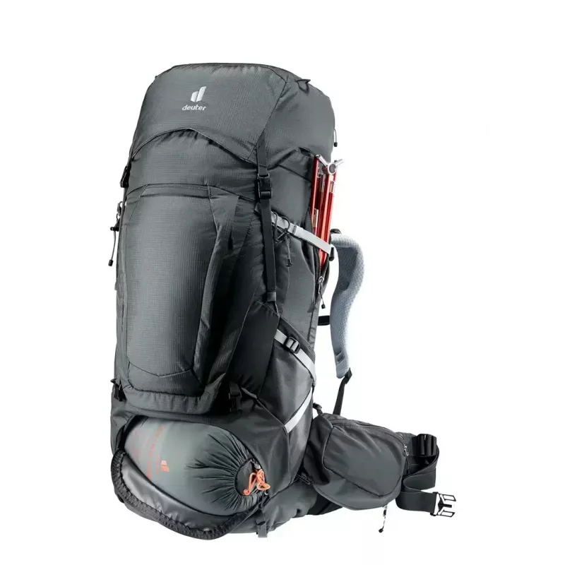 Žygeiviška kuprinė DEUTER Aircontact Pro 65+10 SL moterims, grafito, 65+10 l talpa