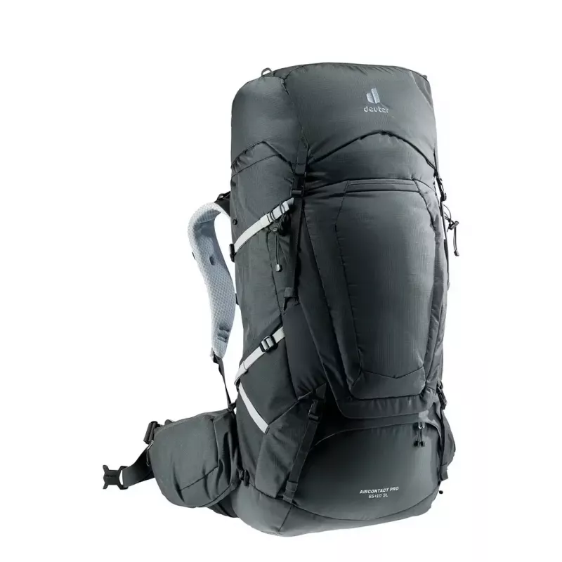 Žygeiviška kuprinė DEUTER Aircontact Pro 65+10 SL moterims, grafito, 65+10 l talpa