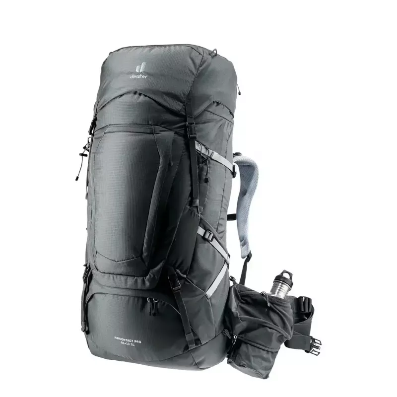 Žygeiviška kuprinė DEUTER Aircontact Pro 65+10 SL moterims, grafito, 65+10 l talpa