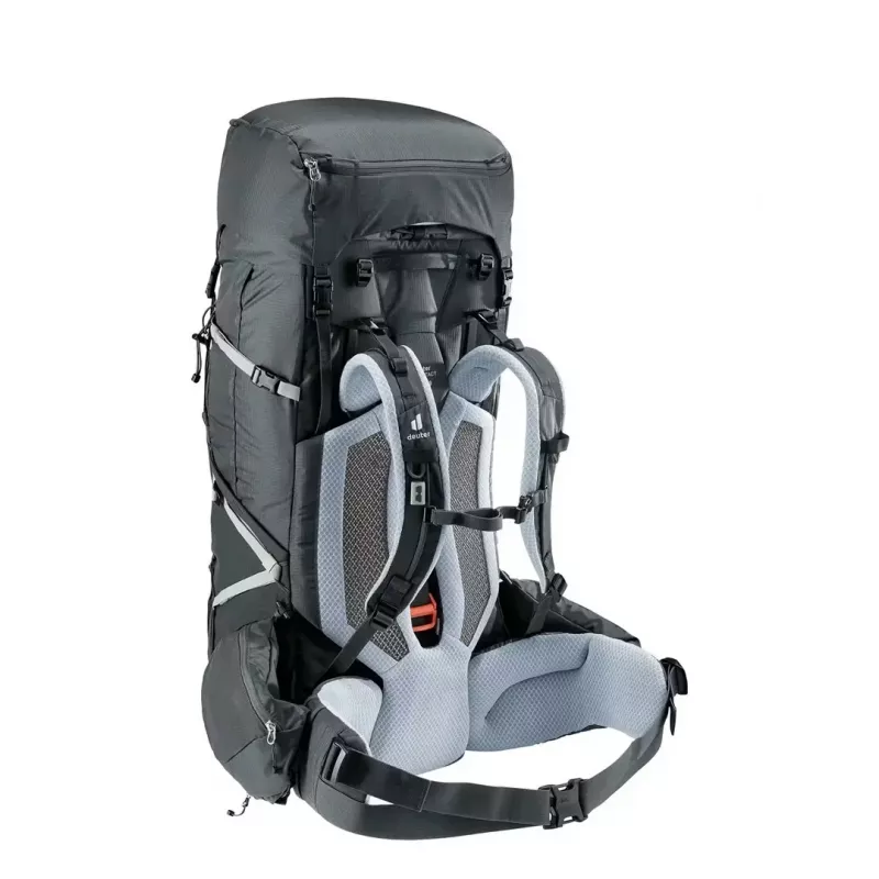 Žygeiviška kuprinė DEUTER Aircontact Pro 65+10 SL moterims, grafito, 65+10 l talpa