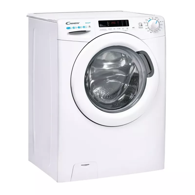Candy Smart CSWS 4752DWE/1-S skalbimo-džiovinimo mašina laisvai pastatoma priekinio pakrovimo balta