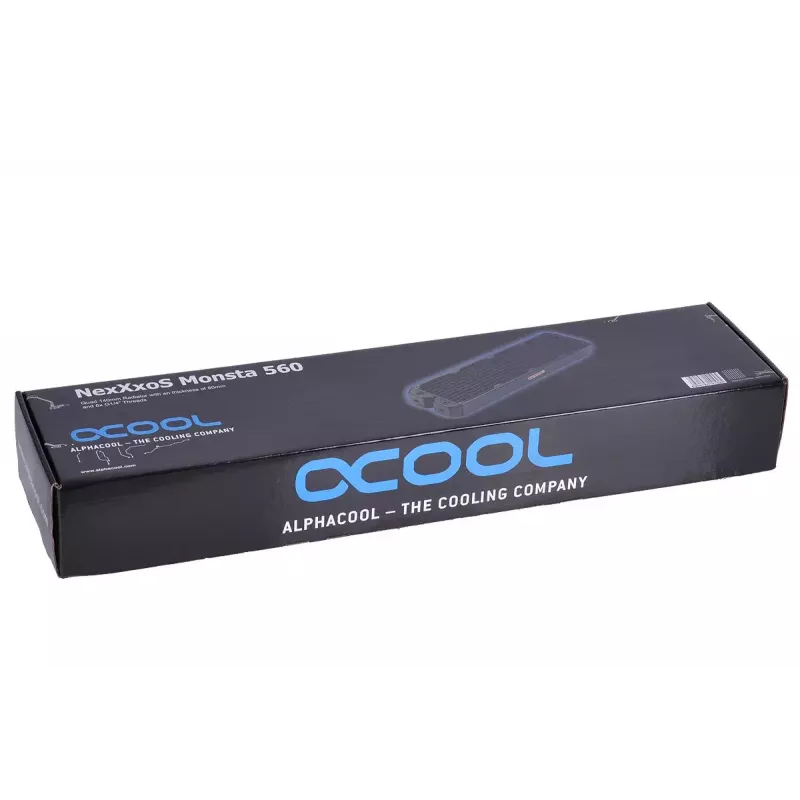 Heatsink Alphacool 14192 Steel Juoda 144mm x 607mm x 86mm