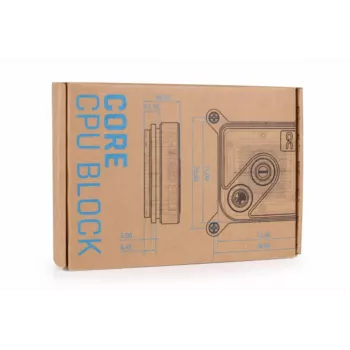 Vandens blokas Alphacool Core 1 Aurora žalvaris varis nikelis permatomas baltas 72 mm