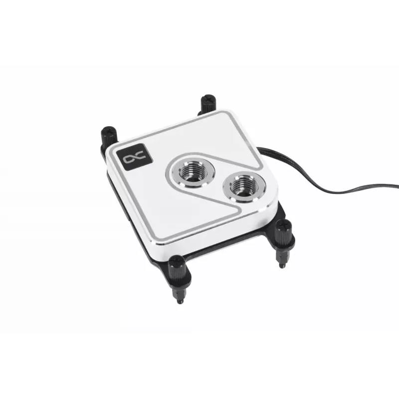 Vandens blokas Alphacool Core 1 Aurora žalvaris varis nikelis permatomas baltas 72 mm