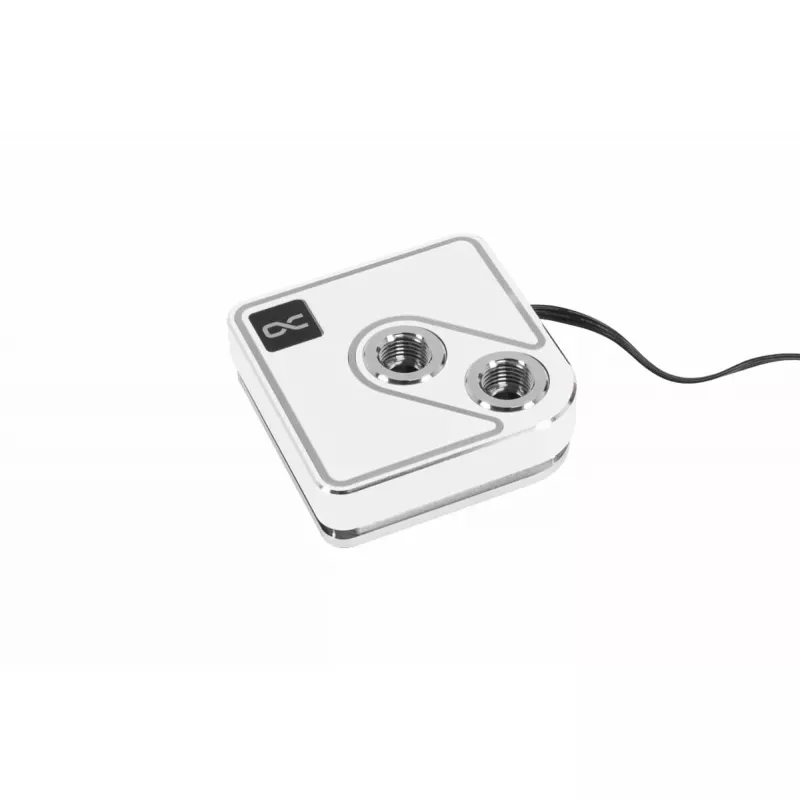 Vandens blokas Alphacool Core 1 Aurora žalvaris varis nikelis permatomas baltas 72 mm