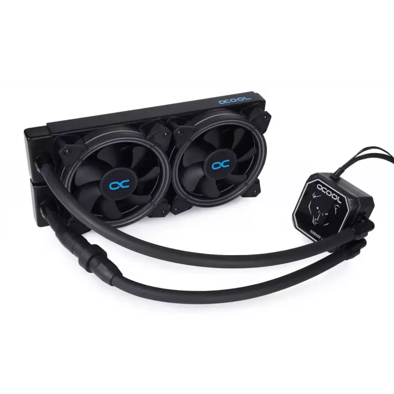 Viską viename skysčio aušintuvas Alphacool Eisbaer Aurora LT240 12 cm Juodas