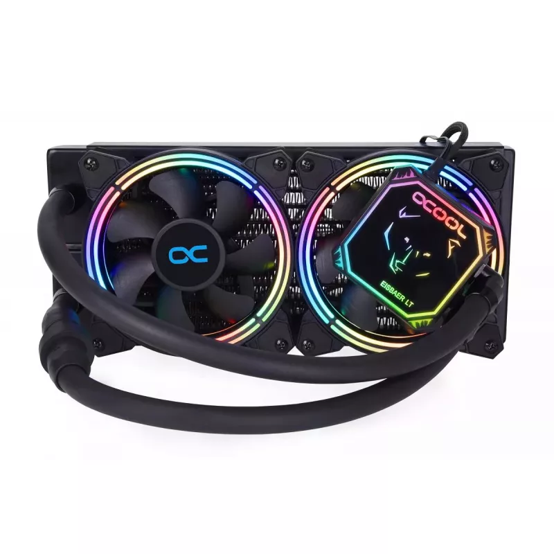 Viską viename skysčio aušintuvas Alphacool Eisbaer Aurora LT240 12 cm Juodas