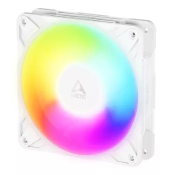 ARCTIC Freezer P12 Pro Reverse A-RGB (balta) - 3 vnt. pakuotė - 120 mm A-RGB PWM ventiliatorius su kabelių skirstytuvu