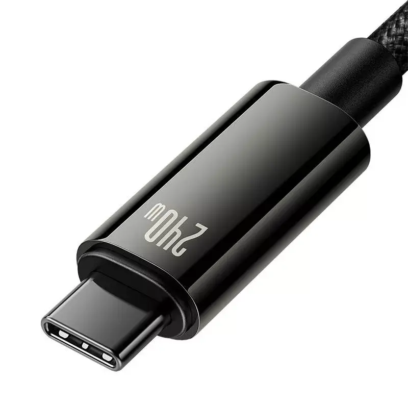 USB-C į USB-C kabelis Baseus Tungsten Gold 240W 3m